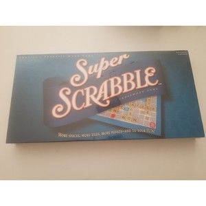 Winning Moves Hasbro Super Scrabble Board game new sealed 2004